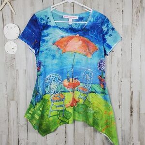 Leoma Lovegrove Graphic Short Sleeve Tee Shirt Size Small